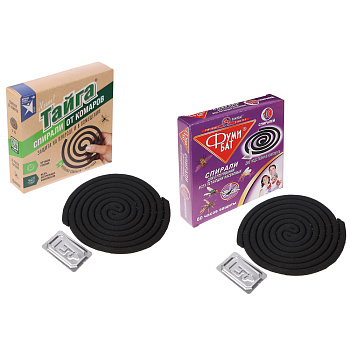 Спирали Фумибат/Тайга для отпугивания всех летающих насекомых 10 шт.