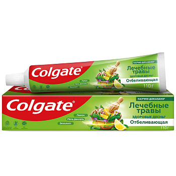 Зубная паста COLGATE Лечебные травы отбеливающая,75 мл.