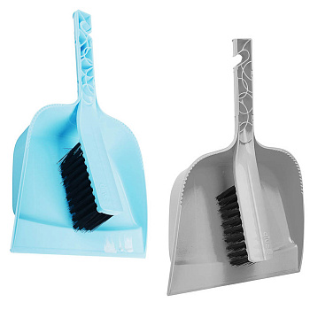 Набор для уборки с щеткой и совком тм VETTA Практик, пластик, 29х19,5х6см