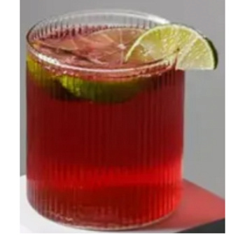 Стакан тм MILLIMI Симпл, 300мл, стекло, рифленый