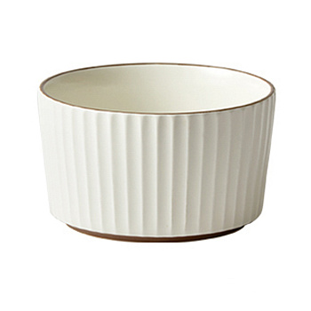 Салатник Лусия тм MILLIMI, 11см, фарфор, кремовый