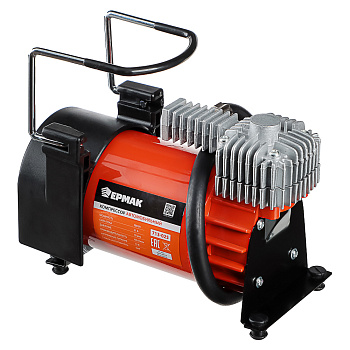 ЕРМАК Компрессор автомобильный, крокодилы к АКБ, шланг 5м, в сумке 12V, 280W, 60 л/мин, металл