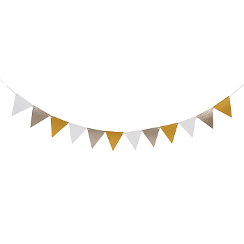 Fntastic Растяжка "Флажки", 12 треугольников, глиттер, бумага