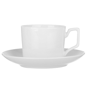 Набор чайный 2 пр., 240мл, MILLIMI, белый, фарфор