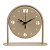 Часы настольные металл, открытая стрелка, корпус бежевый, "Классика", арт.1816-002