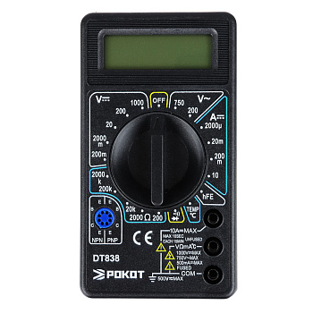 РОКОТ Мультиметр цифровой DT-838