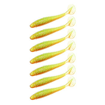 KAIDA Приманка силиконовая ТВИСТЕР 3", 8см, 4гр, HT003, 7шт