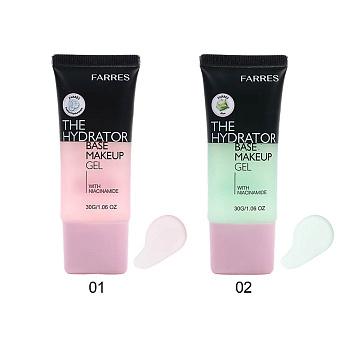 База под макияж гелевая (Гиалуронат натрия), тм Farres, 30 мл