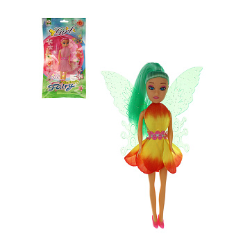 ИГРОЛЕНД Кукла в виде цветочной феи, 15,5 см, в пакете, 13х2,5х24 см, ABS, PP, PVC, 4 дизайна