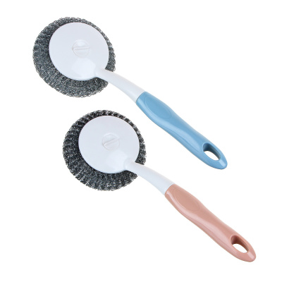 Губка для мытья посуды с ручкой тм VETTA, 25,5x9,5x6,5см, металл, пластик, 2 цвета