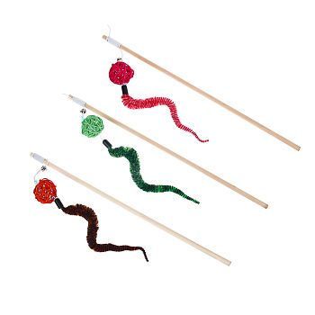 Игрушка-дразнилка для кошек тм VETTA, с плетеным шаром