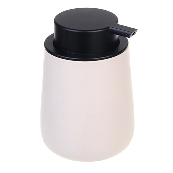 VETTA Дозатор для жидкого мыла, 320 мл, 13x9x9 см, керамика, "Космос", бежевый