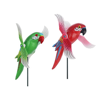 Фигурка на стержне "Попугай" тм INBLOOM, 15х4х60см, пластик, металл