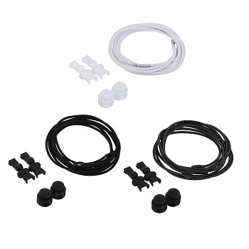 Шнурки для обуви тм STREETWISE, эластичные, с фиксатором на пружине, 1 пара, 100см