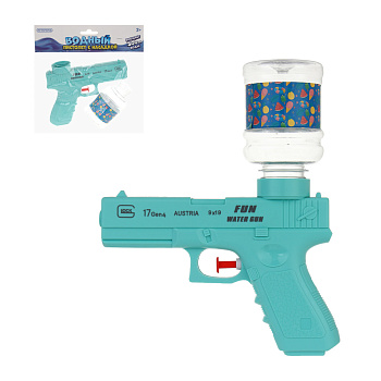 Водный пистолет механический с насадкой, ИГРОЛЕНД, 300мл, PP, PET