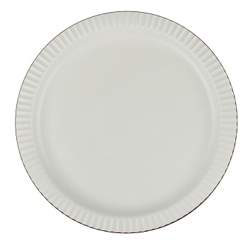 Тарелка подстановочная Лусия тм MILLIMI, 25,4см, фарфор, кремовый