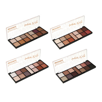 Тени для век матовые и сияющие 13 цветов тм Topcolor, 15,6 гр, TC3066