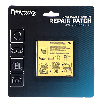 BESTWAY Клейкая заплата для ремонта поверхности, находящейся под водой, 62091