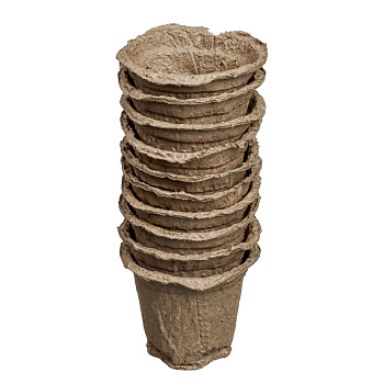 Набор торфяных горшочков 80x80мм 10шт