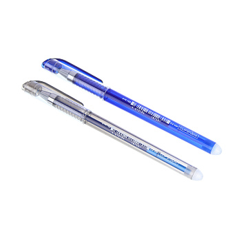 Ручка гелевая ClipStudio "пиши-стирай" синяя, два цвета корпуса, наконечник 0,6 мм