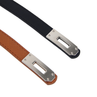 ЮL Ремень женский с поворотной пряжкой, ПУ, металл, ширина 1,8см, длина 100 см, 2 цвета, РЖ25-02