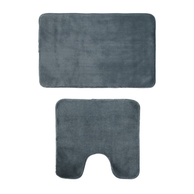 Набор ковриков для ванной комнаты тм VETTA Ленни, искусств.мех, полиэстер, 50x80см+50x50см, 2 цвета