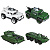 ИГРОЛЕНД Машина игрушечная "Военная техника", пластик, 17x31x14,5 см,4 диз., для детей 3+