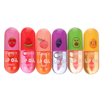 Блеск (масло) для губ проявляющийся "Magic Fruit" тм Farres 4 г