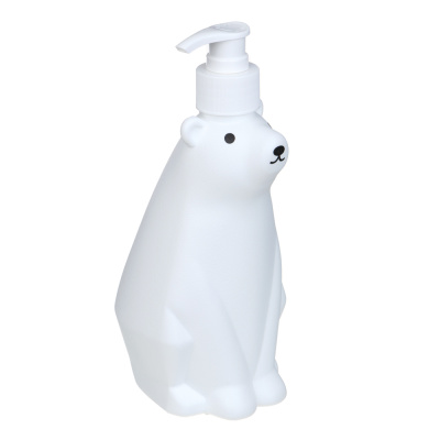 Диспенсер для жидкого мыла тм VETTA Мишка, пластик, 9x9x21см, 450мл, белый