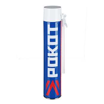 РОКОТ Пена монтажная 750мл всесезонная 430гр, трубка, выход пены до 20л.