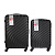 Комплект из 2 чемоданов S+М, ABS пластик, 67х43х26 см, черный