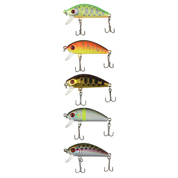 Воблер "Лайт Минноу" тм AZOR FISHING, SP, 5,0гр, 50мм, 1,2-1,8 м, 5 цветов