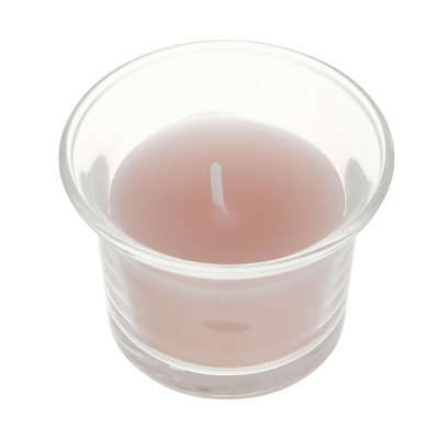 LADECOR Свеча в стеклянном подсвечнике, парафин, 6,2x4,5 см, 3 цвета