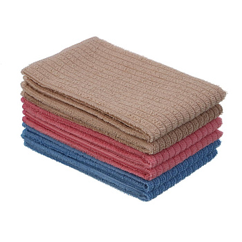 VETTA Набор салфеток из микрофибры, 6 шт, 30х35см, 230г/кв.м, 3 цвета