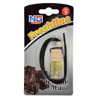NEW GALAXY Ароматизатор подвесной Freshline черный лед, 5 мл