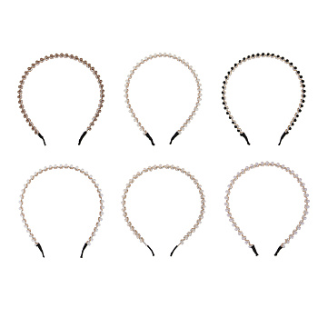 Ободок для волос ЮНИLOOK, 0,5см, пластик, металл, 6 цветов, ACS-67