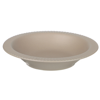 Тарелка суповая Лусия тм MILLIMI, 21,3см, фарфор, кофейный