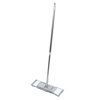 Швабра со сменной насадкой тм VETTA, ручка телескоп. 120см, нерж.сталь, насадка микрофибра 50г/м2
