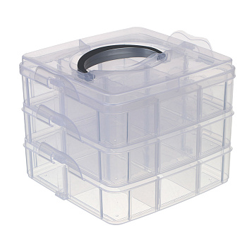 Органайзер тм VETTA, 3-х уровневый, 18 ячеек, пластик, 15х15х12,5см