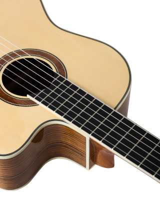 BY Ягья Гитара акустическая, 39 дюймов, 4/4, ель, коричнево-бежевый