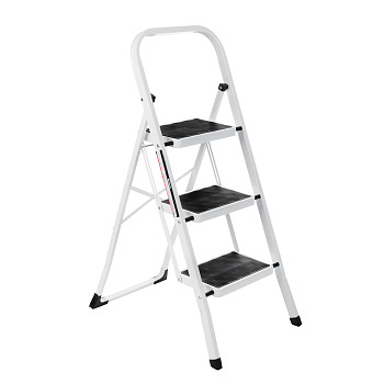 ЕРМАК Стремянка стальная (макс.нагрузка 150кг), 3 ступени, прорезиненные ступени