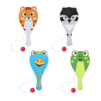 Ракетка с мячом на резинке, тм BY SPORT, 25.5х12х0.2см, дерево