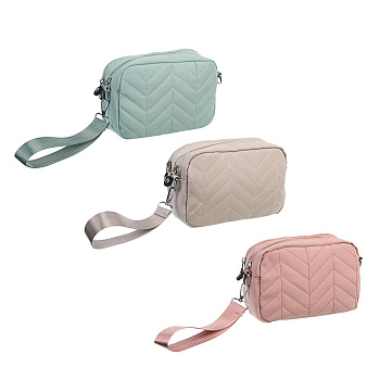 Сумка женская с 2-мя отделениями на длинном ремне тм ЮL Mint, полиэстер, 20х13х5,5см, 3 цвета