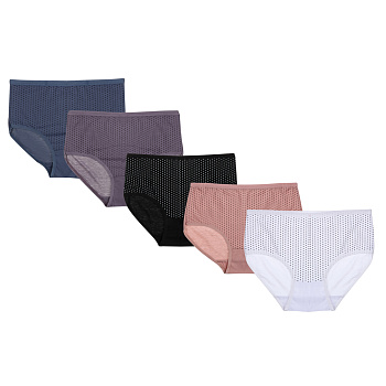 Трусы женские макси с принтом, р.48-50, 95% хлопок, 5% спандекс, Cotton #6001