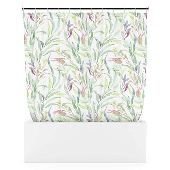 Шторка для ванной, таффета, 145x180см, ШТТФ056-21141