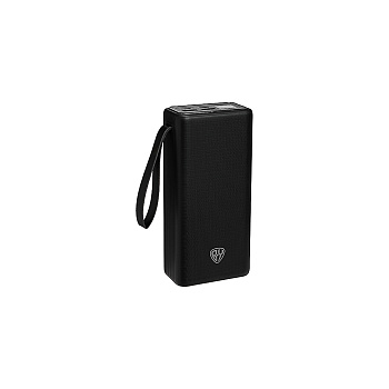 Аккумулятор мобильный BY 30000мАч, 2xUSB-A, 2xUSB-C, 20W, 3A, цифровой индикатор, пластик, чёрный