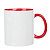Кружка для сублимации 330мл, цвет красный, керамика