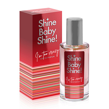 Парфюмерная вода женская тм BELLERIVE Shine Baby Shine! I'm too Crazy, 50 мл
