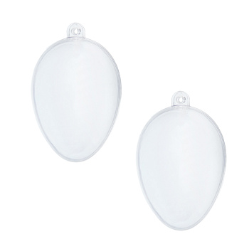 Подвеска-заготовка, 2 раздельные части «Яйцо», набор 2 шт, размер 1 шт 6х4,5 см