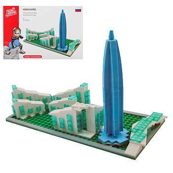 BY Русские Супергерои Конструктор "Небоскрёб", 411 деталей, ABS, 30х20х6см